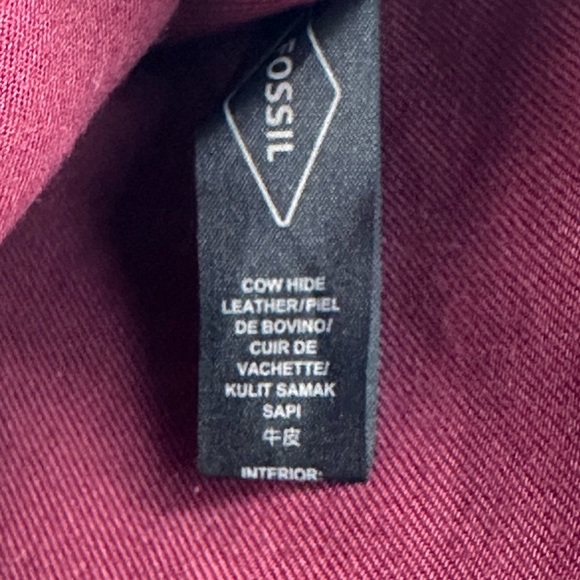 Fossil‎ Multi Leather Square Patch Clutch Crossbody Handbag - Picture 14 of 15